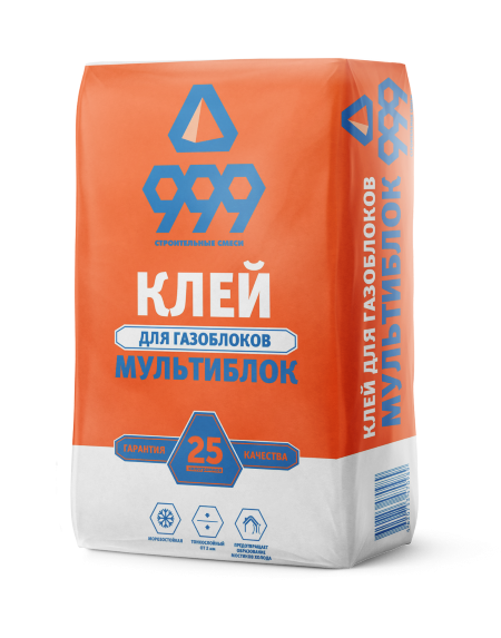 999 Мультиблок монтаж-клеевая смесь (25 кг) Европоддон